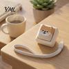 Mechanical Keyboard Toy Cartoon Dog Fidget Toy, 1/2/3/4/9-Key Push Button Stress Tactile Feedback Relief Mini for Backpack Handbag Purse Charm