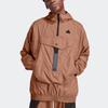 adidas Giacca con Cappuccio Performance con Logo Uomo Capospalla Rock-Layer-Brown IA0013