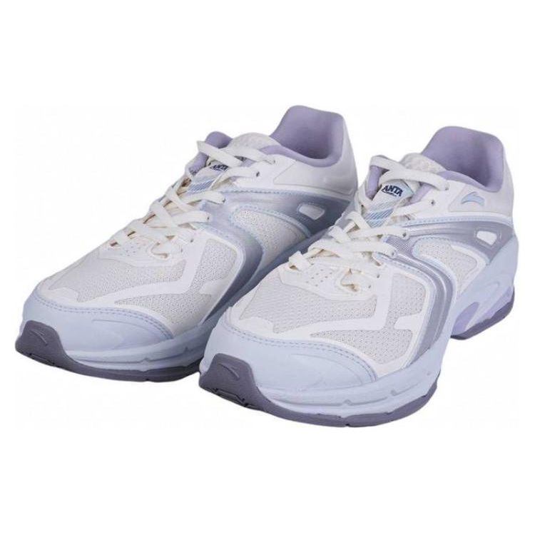 Anta Millennium Ice River Wear-Resistant Low-Top Dad Shoes Women Sneakers White Purple 122338881-2