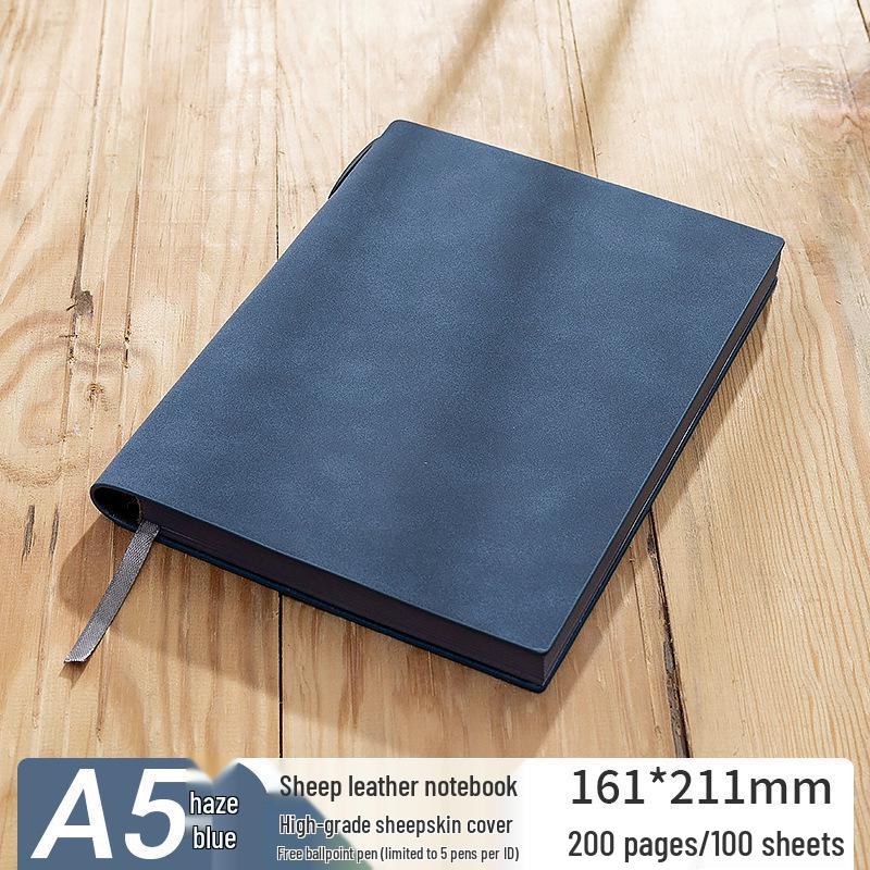 Thickened Sheepskin Business Notebook