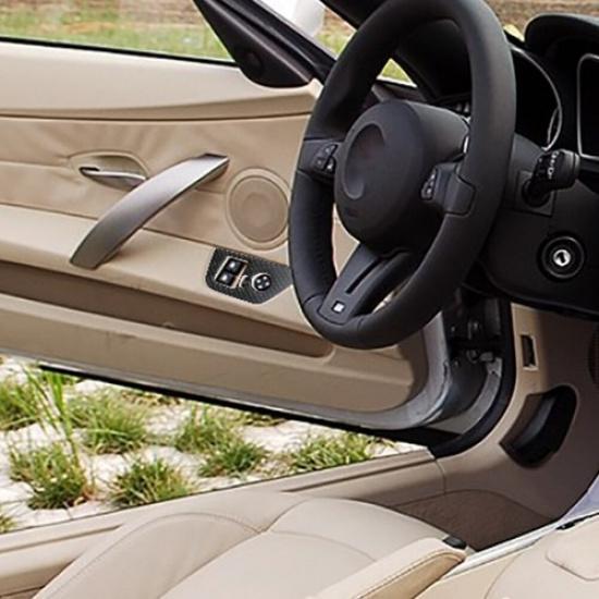 2Pcs Carbon Fiber Interior Front Window Console Cover For BMW Z4 E85 2003-2008