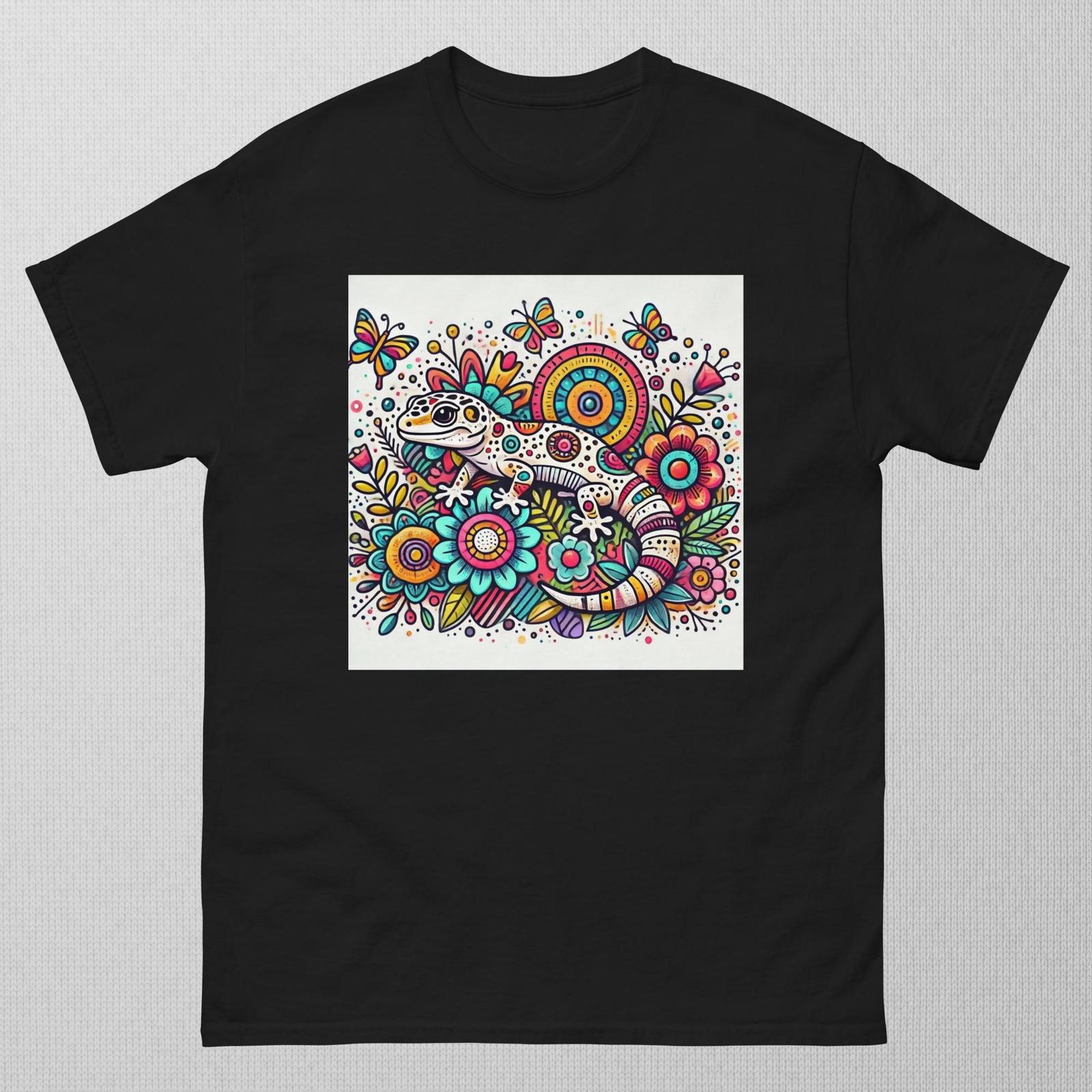 Doodle Leopard Gecko Shirt Cosmic Pineapple - Pet T Shirt - Unique 729 S разноцветный