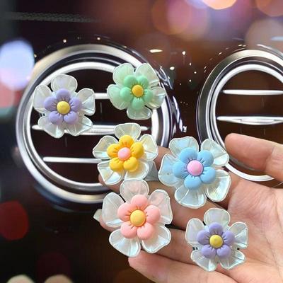 Car Air Creative Small Fresh Flowers Freshener of Trend Clip Aromatherapy Decoration Car Ornament Car Odor Removal Perfume
