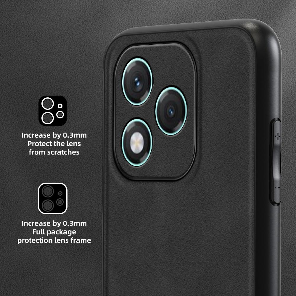 

ANNYOJO For Honor 400 Lite Case PU Leather+PC+TPU Anti Drop Phone Back Cover Grey