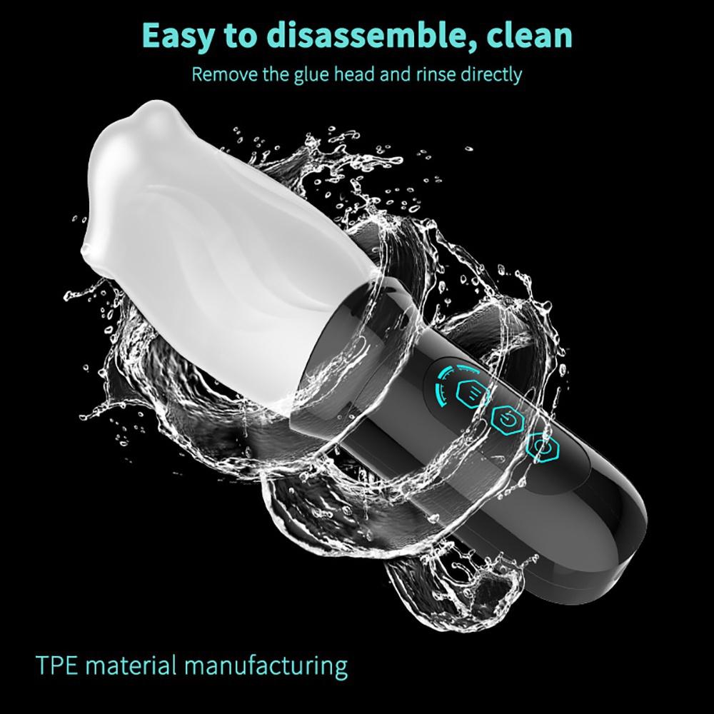 Male Masturbator Oral Sex Trainer Vibrator Sex Toys for Men Vagina Real Pussy Adult Delay Automatic Climax Glans Stimulate Man