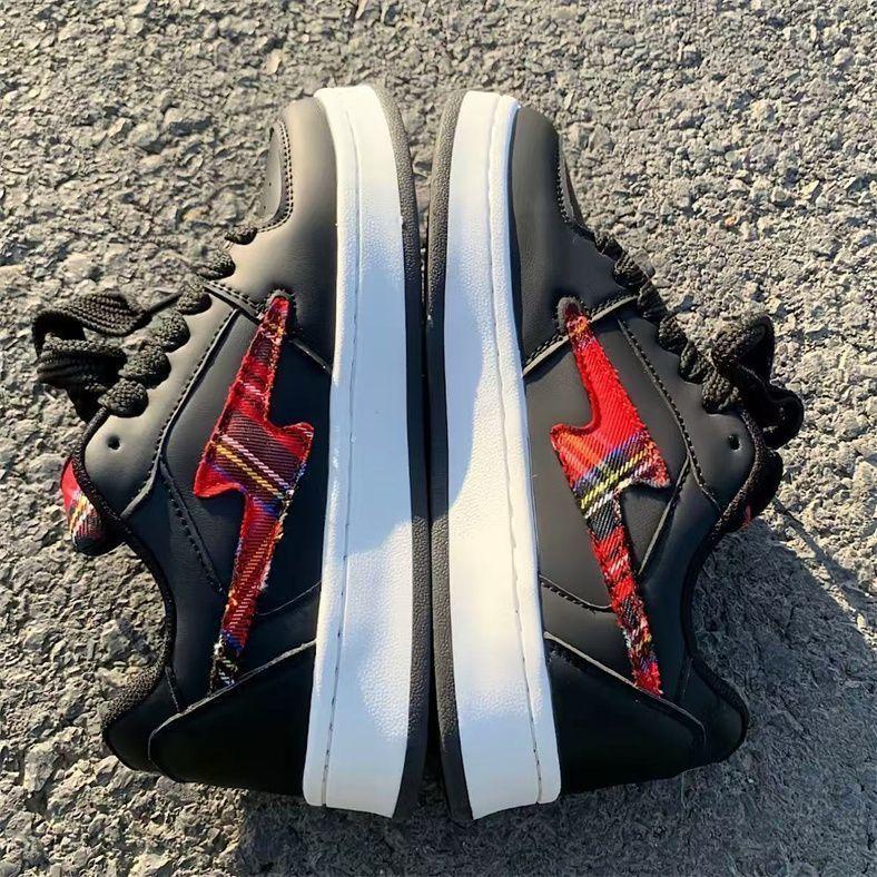 Thick-soled New School Season Height Increase Versatile Single Shoes 2025 Spring New Buzz Lightyear Couple Lightning Bread Sports Board Shoes