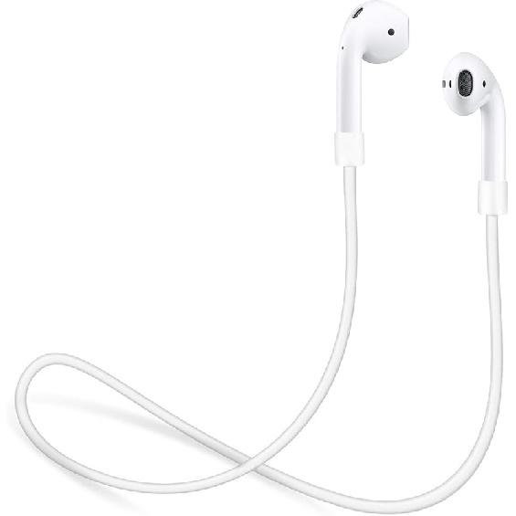 Ремешок для Apple AirPods | Умный аксессуар – Никогда не теряйте свой AirPod | Соединительный проводной кабель-шнур для AirPods | Белый - 22 дюйма Strap for AirPods