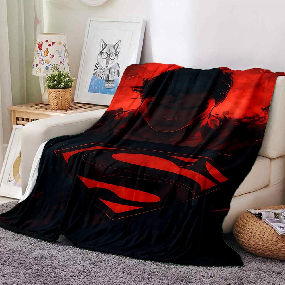 

1pc Superman, Symbol Flannel Blanket Soft Warm Throw for Home, Office, Travel, All-Season Cozy Bedding GiftL1056 80cmx120cm(31inx47in)
