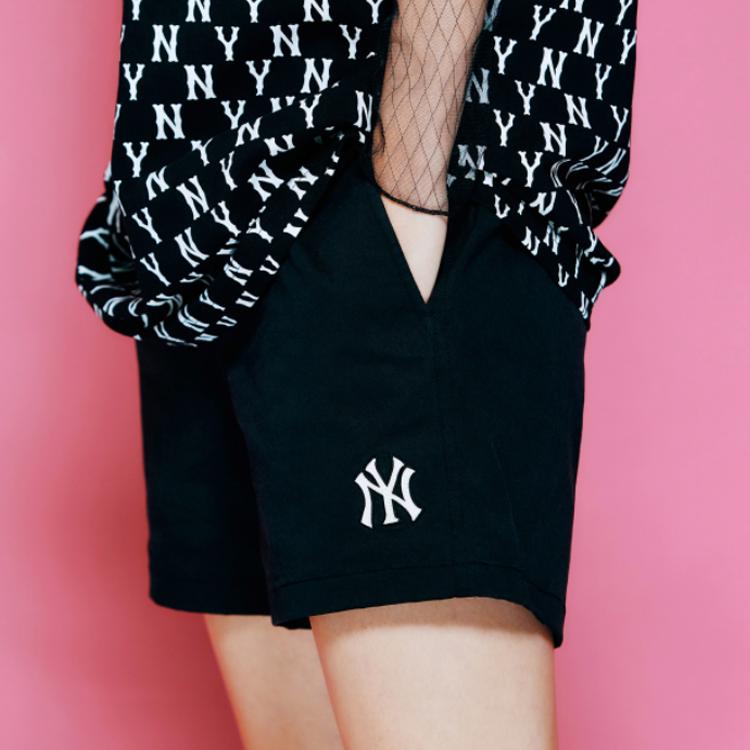 New MLB Casual Shorts Unisex Black 3ASMB0123-50BKS