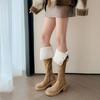 Fashion Women's Shoes 2024 Hot Sale Side Zipper Women's Boots Fashion Belt Buckle Modern Boots Women New Keep Warm Over-the-Knee Boots