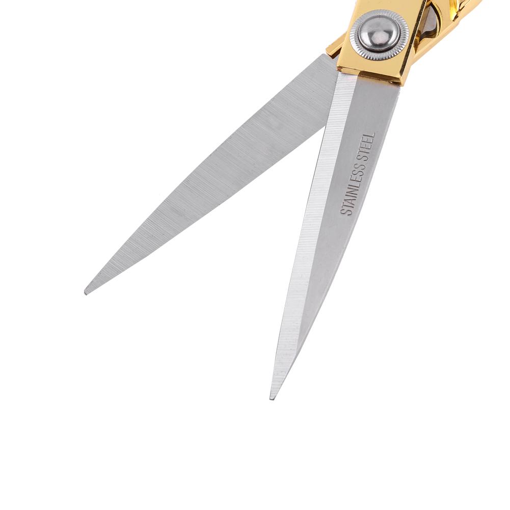 Stainless Steel Tailor Sewing Scissors Sharp Blade Tailoring Scissors Gold Color Handle
