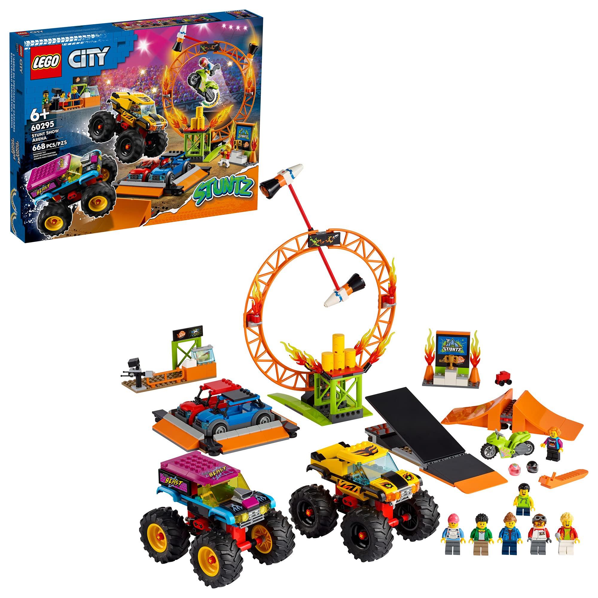 

LEGO City Stunt Show Arena 60295, a toy building block and gift for boys and girls ages 6 and up.