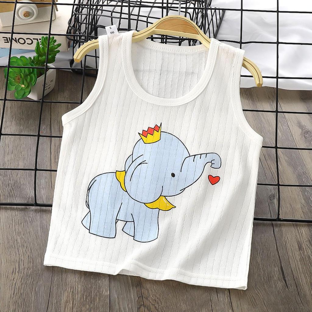 Kids' Cotton Sleeveless Summer Camisole: Lightweight Vest for Boys and Girls