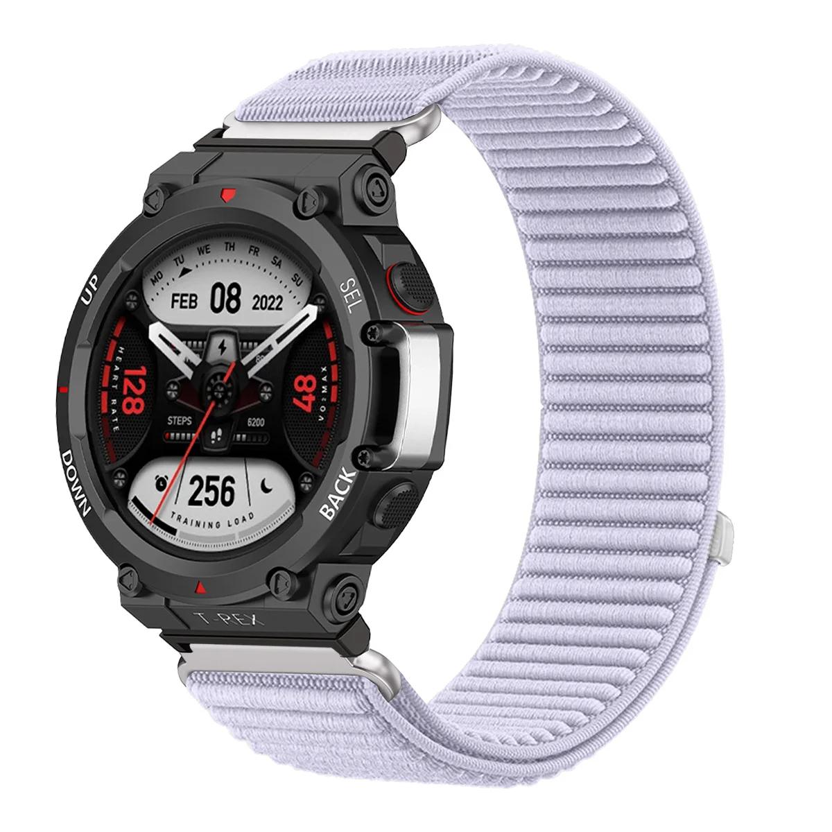 

Нейлоновый ремешок-петля для умных часов Huami Amazfit T-REX 3/2, женский/мужской браслет для Amazfit T-Rex/T-Rex Pro, ремешок на запястье Correa for T-Rex ultra