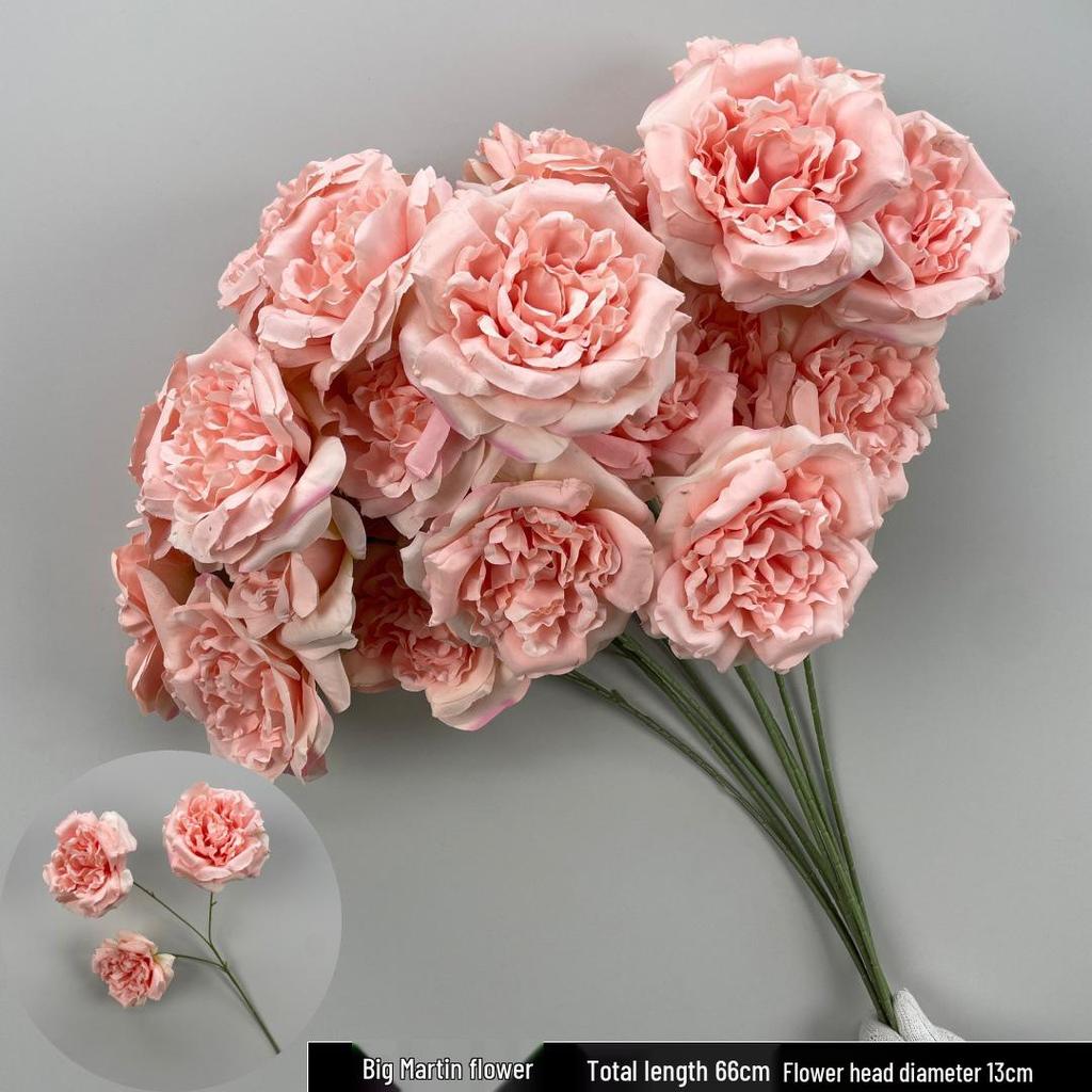 Wedding Pink Series Peony and Rose Artificial Flowers for Decorations