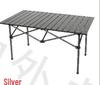 Adjustable Height Portable Folding Camping Table - Egg Roll Design