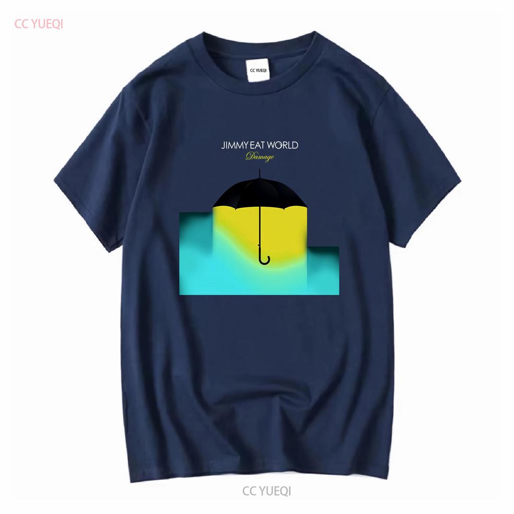 Jimmy Eat World Damage Soft T Shirt long sleeves vintage Washed graphic homme Stylish Stretched fashion Breathable Versatile