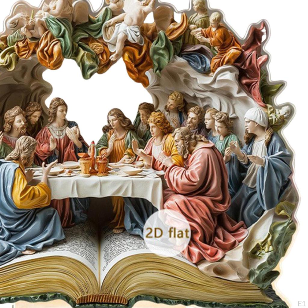 2D Acrylic Sign The Last Supper Ornament Handcraft Creative Accessories Tabletop Decoration Xmas