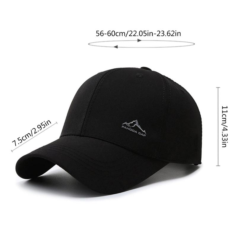 Mountain Pattern Baseball Hat Breathable Travel Hot Day Hat Teen Adult Sports Sun Hat for Fishing Hiking Driving