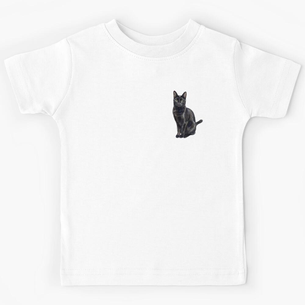 Black Cat Kids T-Shirt 150