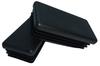Internal cap for profile post roof 100x40 10 PCS BLACK