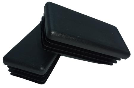 Internal cap for profile post roof 100x40 10 PCS BLACK