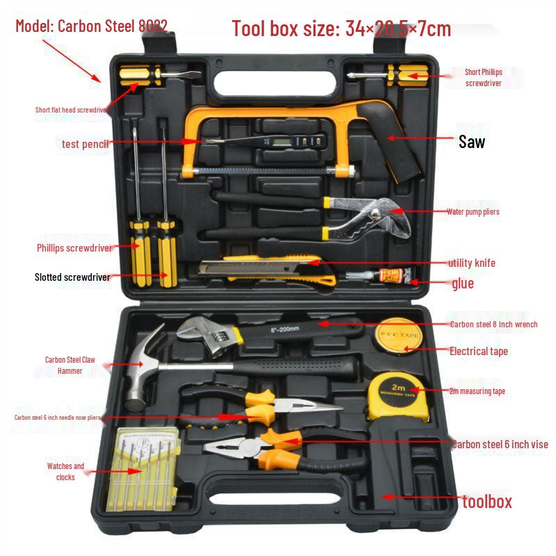 Portable Household Tool Kit for Car and Home Repair