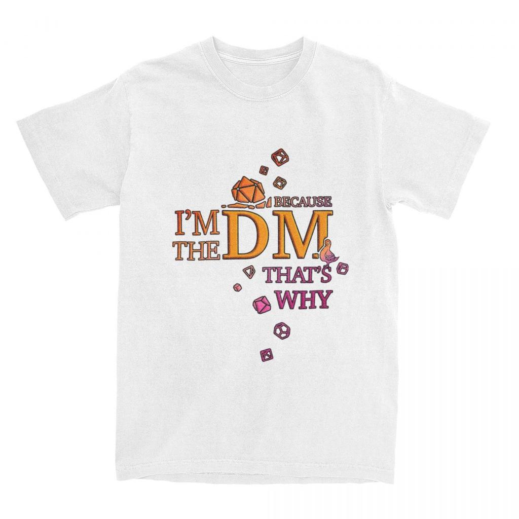 DM Dice Master Guide DnD Merch Shirt for Unisex Women Dungeon Dragon Game Amazing Cotton Printed Tee