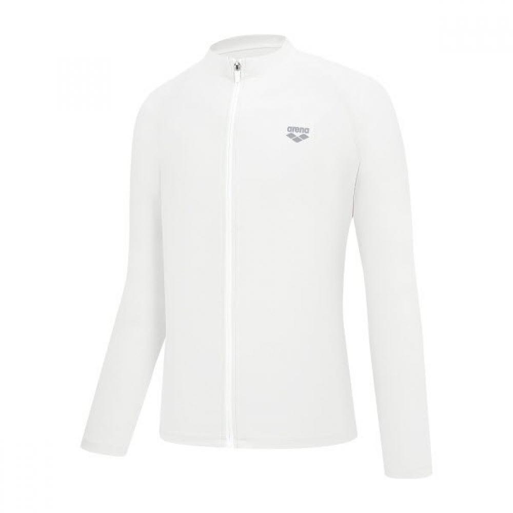 Arena Men S Core Regular Fit Zip Up raSh Guard  A6bm1rr41 Wht 