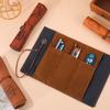 1 PCS Retro Treasure Map Roll Pencil Case PU Leather Big Capacity Pen Bag Makeup Brush Pouch Pencilcase School Stationery Supplies