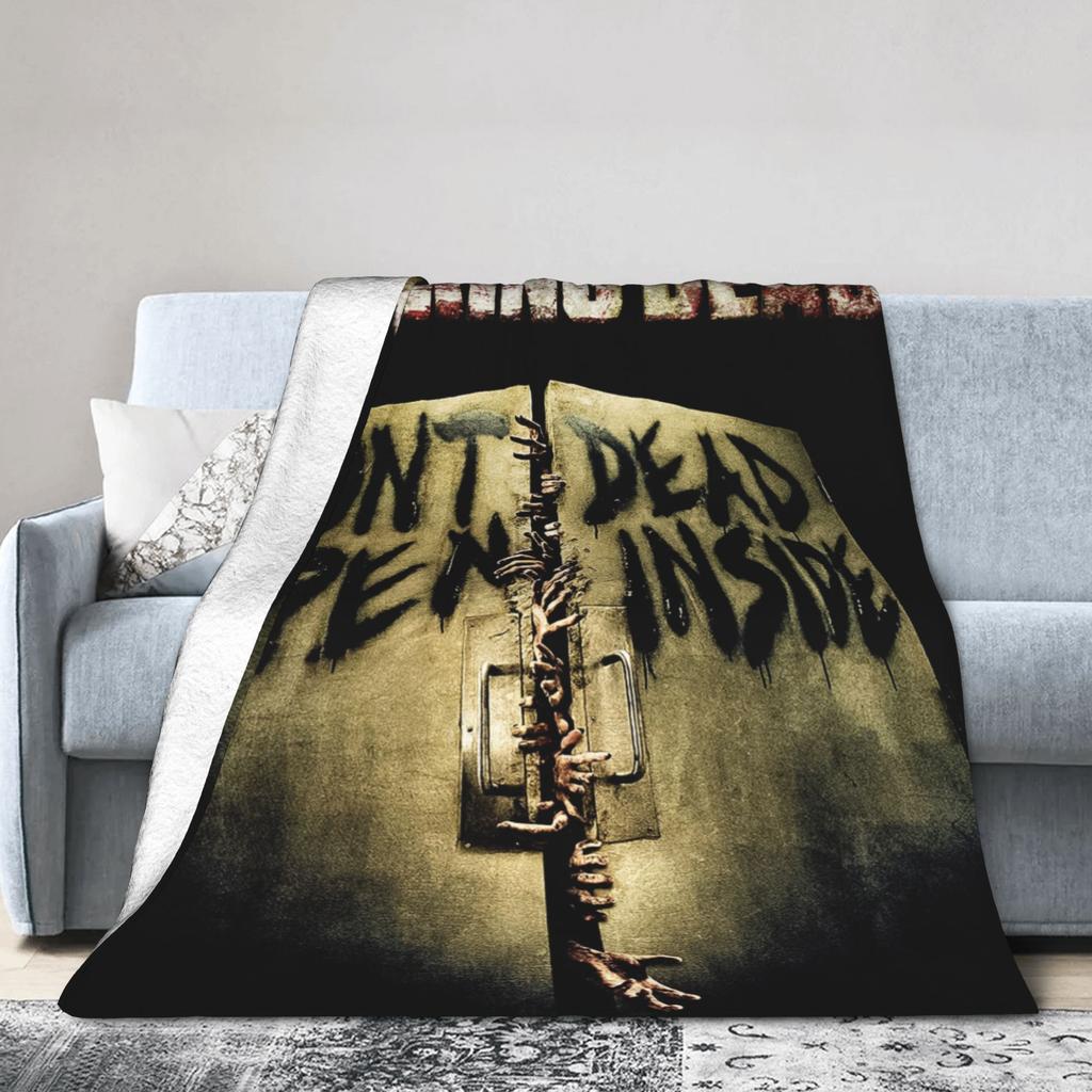 The Walking Dead Daryl Dixon Flannel Blanket Horror Movie Custom Throw Blanket for Home 150*125cm Plush Thin Quilt