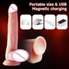 Duże dildo Wibrator Akumulatorowy Sztuczny penis Teleskopowy Wahadłowy Podgrzewany Zdalnie sterowane Dilda Wibratory Dla Kobiet Mężczyzn Zabawki erotyczne