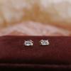 Zircon Hello KT Cat Earrings Women's Cute Small Sweet Earrings New Fashionable Versatile Earrings
