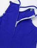 2Pcs Kids Girls School Uniform Cheerleading Dance Clothes Zippered Tops with Pleated Skirt Set