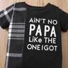 Boys Summer Outfit Letter Print Plaid Patch Round Neck T Shirt Shorts Two Piece Set Casual Style