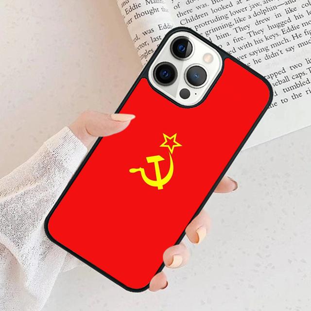 Vintage USSR CCCP Phone Case For iPhone 17 Air 15 16 Cover  11 13 14 Pro Max 12 Plus Max Fundas