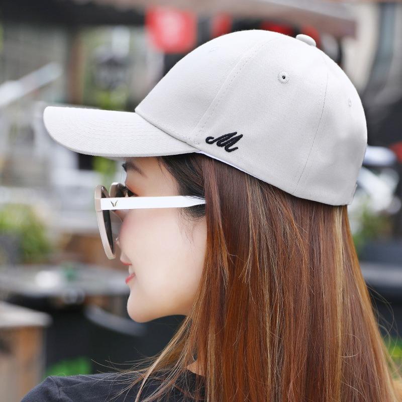 Hat Men's trendy spring and autumn sun hat Summer sun protection Baseball cap Women's black cap, trendy brand