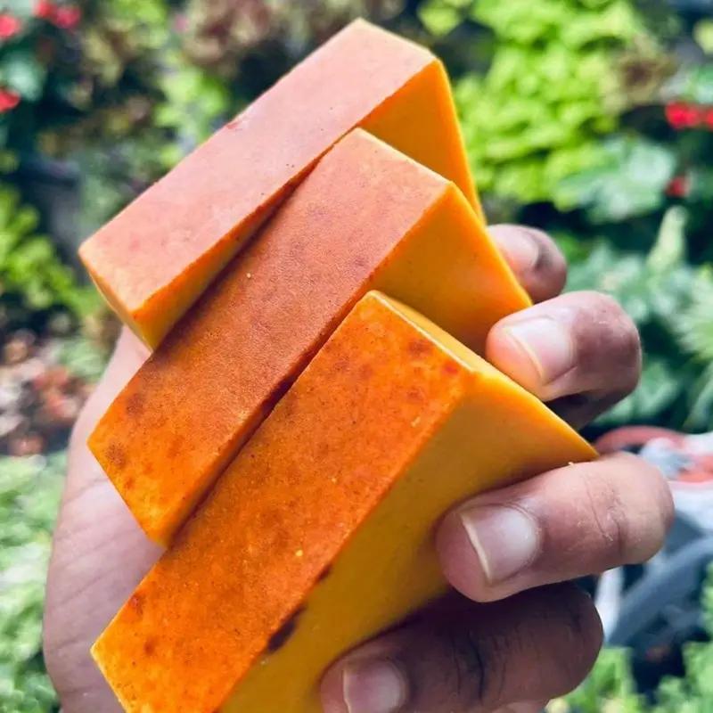 Turmeric Kojic Acid Soap For Face And Body Skin Cleansing, Rejuvenating And Gentle Exfoliating Skin Father's Day Gift