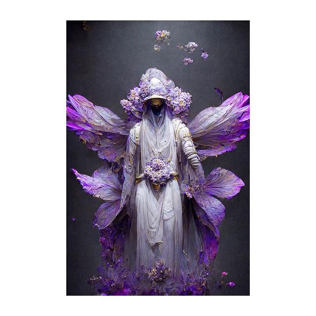Raven Queen Sacral Redemption Posters and Prints Wall Art Pictures Flower People Canvas Painting Living Room Home Decor Cuadros