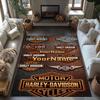 Harley-davidson Motorcycles Personalized Name Area Rug Perfect for Outdoor Bedrooms Foyer Living Rooms Anti-slip Rug Anime Office Decor
