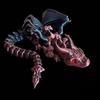 New 3D Printed Wyvern Dragon with Wings Simulation Model Gift Articulated Dragons Fidget Dragons Desktop Ornaments
