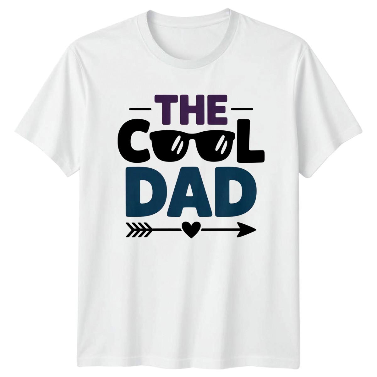 The Cool Dad Mens T-Shirt Fathers Day Fatherhood Fathers Day Gift For Him XXXXL