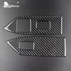 Car Door Window Lift Switch Button Panel Accessories Interior for Ford Mustang GT 2005 2006 2007 2008 2009 Real Carbon