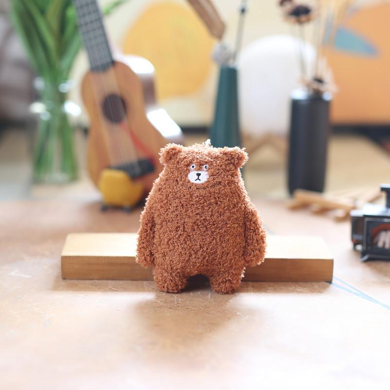 Roztomilý roztomilý medvěd přívěsek plyšová hračka panenka kreslená školní taška závěsná dekorace klíčenka panenka panenka