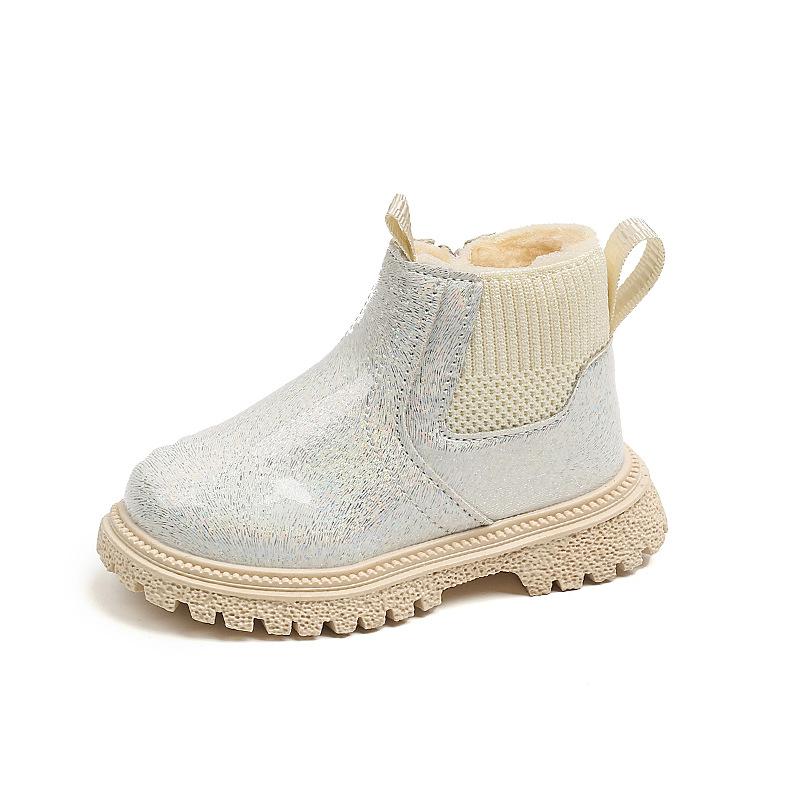 Children's Fashionable Short Boots With Side Zippers, Versatile  Boots