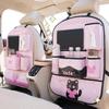 1PC Car anti-kick mat Rear car seat back storage bag Children's storage hanging bag Seat back storage rack anti-dirt mat