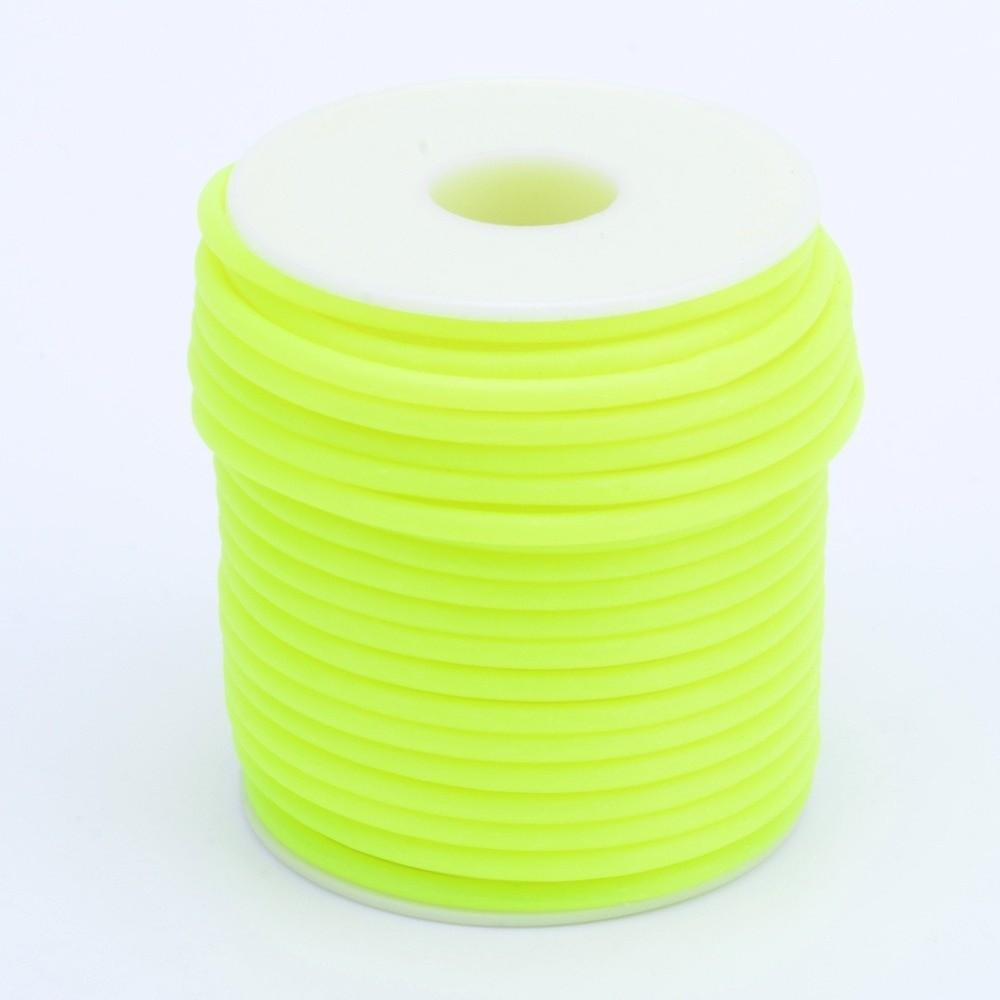 Elegant 2mm 55Yards Hollow Rubber Tubing Round Stretch Knitting Barber Cord Elastic Stitch Keeping Cords DIY Craft