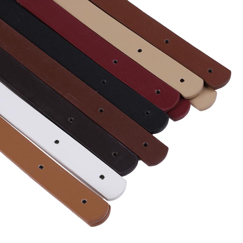 1Pair(2Pcs) Faux Leather Detachable Belt Handle Diy Replacement Handbag Strap