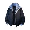 Unisex Winter Plaid Double-Layer Stand Collar Jacket