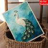 Elegant Peacock Pearl Kit 5D DIY Round Rhinestone Art for Adults Relaxing Handmade Wall Decor National Day Gift Frameless